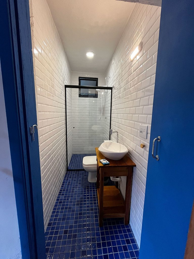 Suíte casal em Casa Pé no Rio e Frente para o Mar