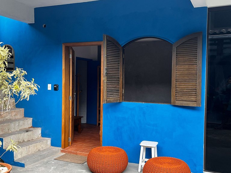 Suíte casal em casa à beira rio e de frente o mar