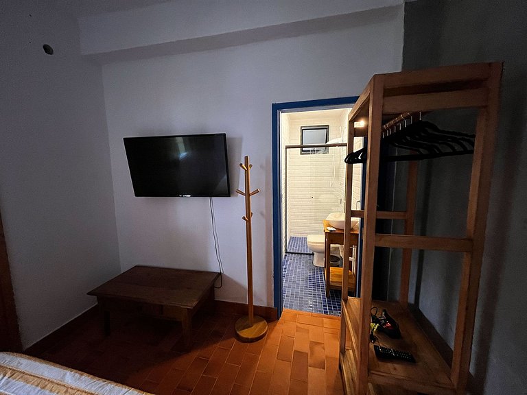 Suíte casal em casa à beira rio e de frente o mar